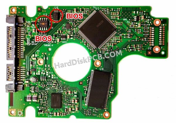 Passaggi per scambiare il chip BIOS su 0A26800 scheda elettronica HDD Hitachi
