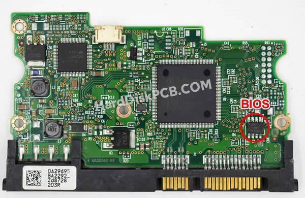 Passaggi per scambiare il chip BIOS su 0A29625 scheda elettronica HDD Hitachi