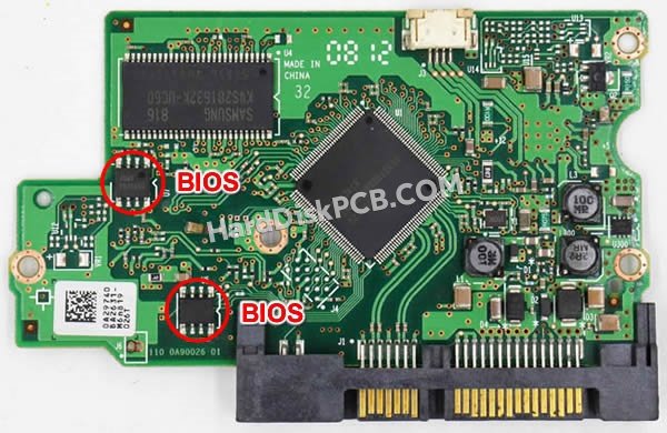 Passaggi per scambiare il chip BIOS su 0A53129 scheda elettronica HDD Hitachi