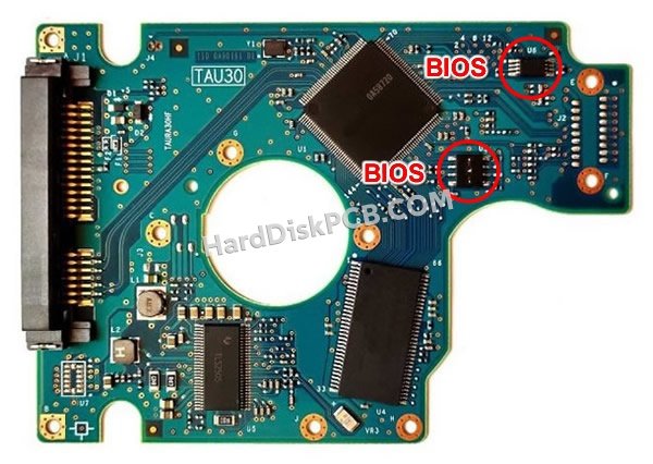Passaggi per scambiare il chip BIOS su 0A71398 scheda elettronica HDD Hitachi