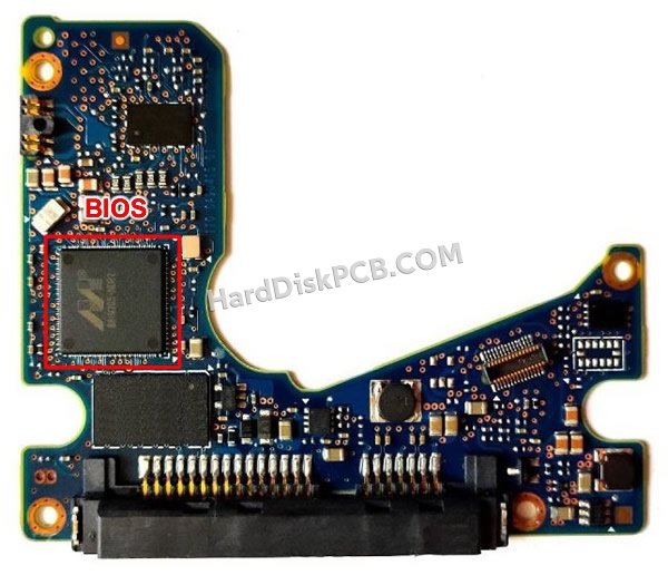 Passaggi per scambiare il chip BIOS su 0A90415 scheda elettronica HDD Hitachi