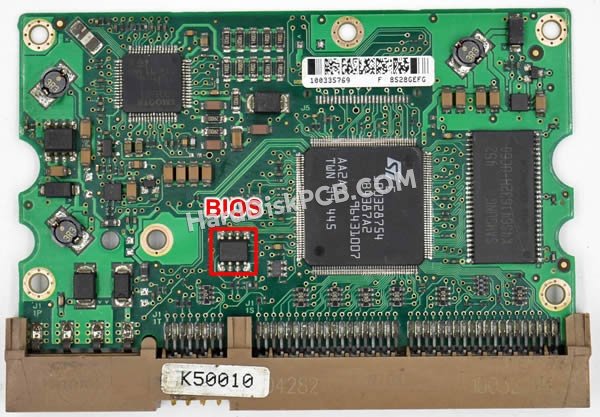 Passaggi per scambiare il chip BIOS su 100328754 scheda elettronica HDD Seagate