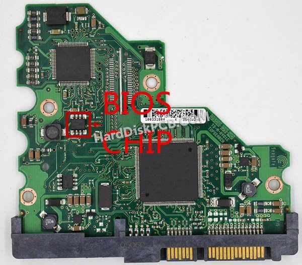 Passaggi per scambiare il chip BIOS su 100328755 scheda elettronica HDD Seagate