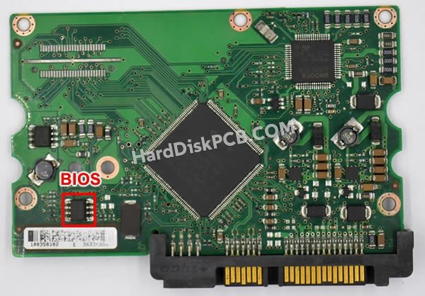 Passaggi per scambiare il chip BIOS su 100350106 scheda elettronica HDD Seagate