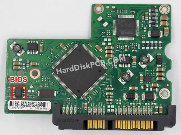 Passaggi per scambiare il chip BIOS su 100355589 scheda elettronica HDD Seagate