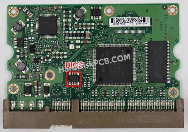 Passaggi per scambiare il chip BIOS su 100367050 scheda elettronica HDD Seagate