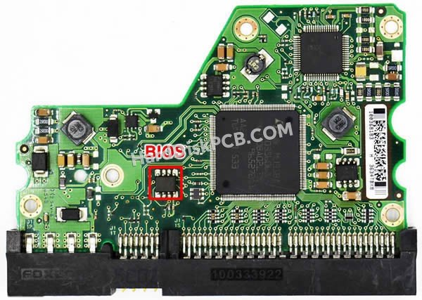 Passaggi per scambiare il chip BIOS su 100368182 scheda elettronica HDD Seagate