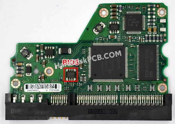 Passaggi per scambiare il chip BIOS su 100370468 scheda elettronica HDD Seagate
