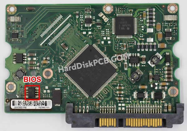 Passaggi per scambiare il chip BIOS su 100383395 scheda elettronica HDD Seagate