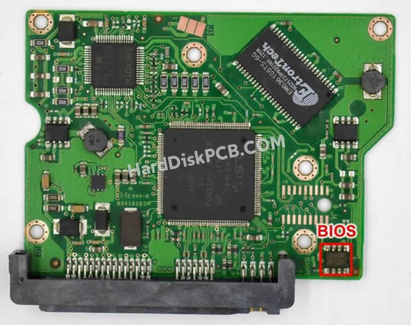 Passaggi per scambiare il chip BIOS su 100422559 scheda elettronica HDD Seagate