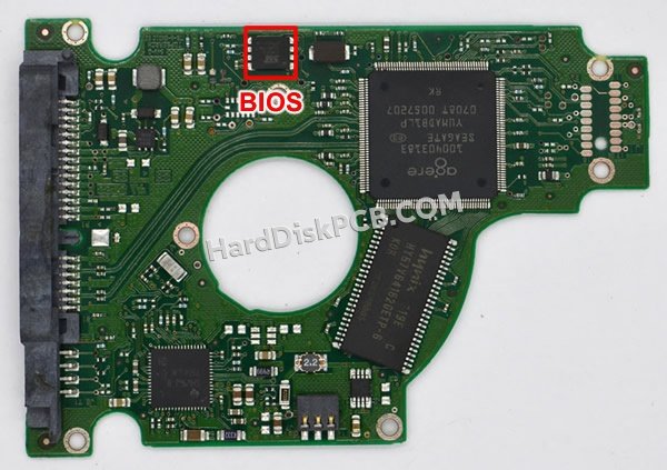Passaggi per scambiare il chip BIOS su 100430580 scheda elettronica HDD Seagate