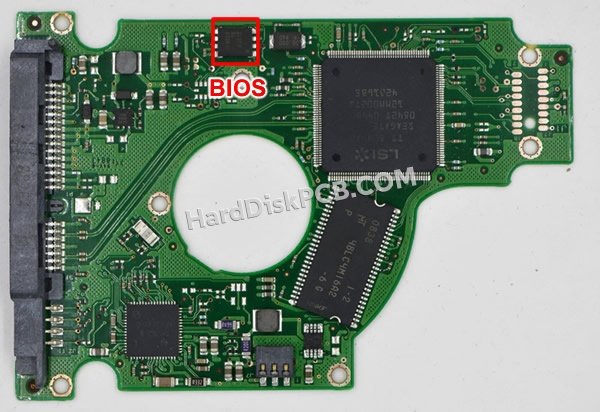 Passaggi per scambiare il chip BIOS su 100484444 scheda elettronica HDD Seagate