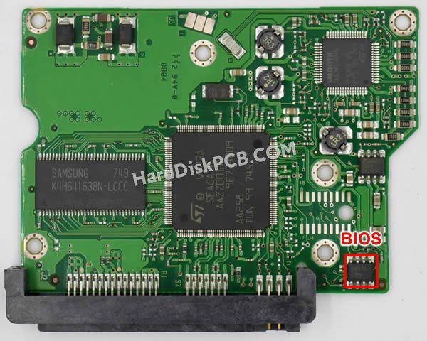 Passaggi per scambiare il chip BIOS su 100496208 scheda elettronica HDD Seagate