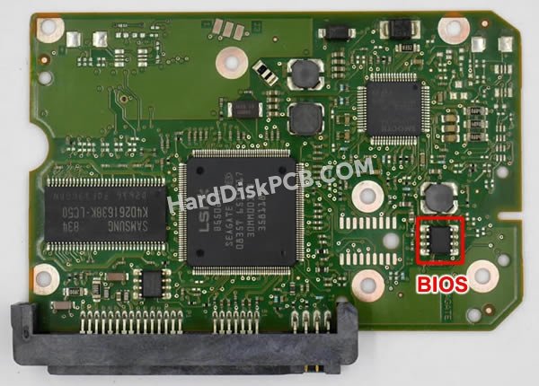 Passaggi per scambiare il chip BIOS su 100517995 scheda elettronica HDD Seagate