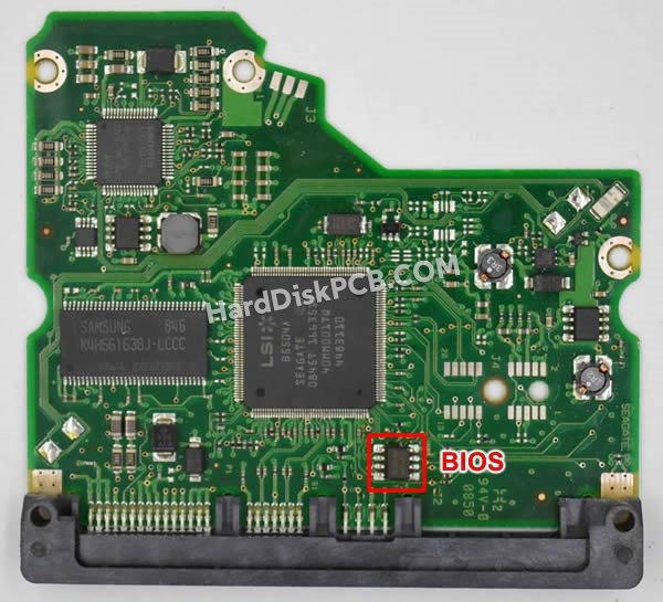 Passaggi per scambiare il chip BIOS su 100530756 scheda elettronica HDD Seagate