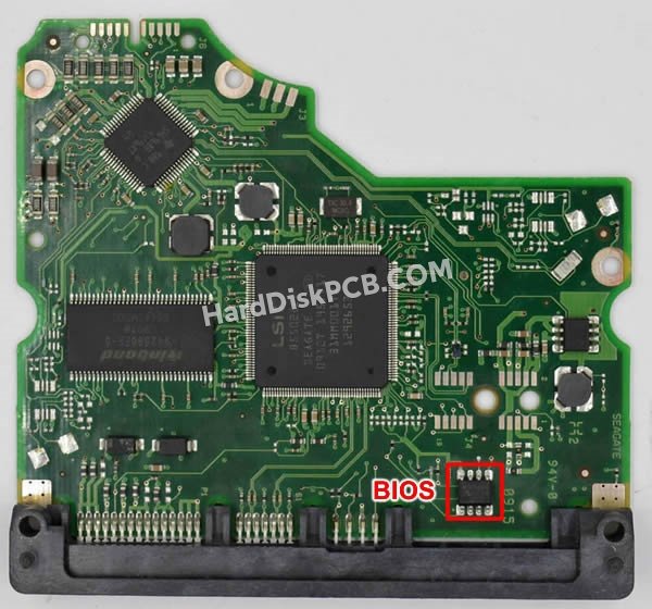 Passaggi per scambiare il chip BIOS su 100536501 scheda elettronica HDD Seagate