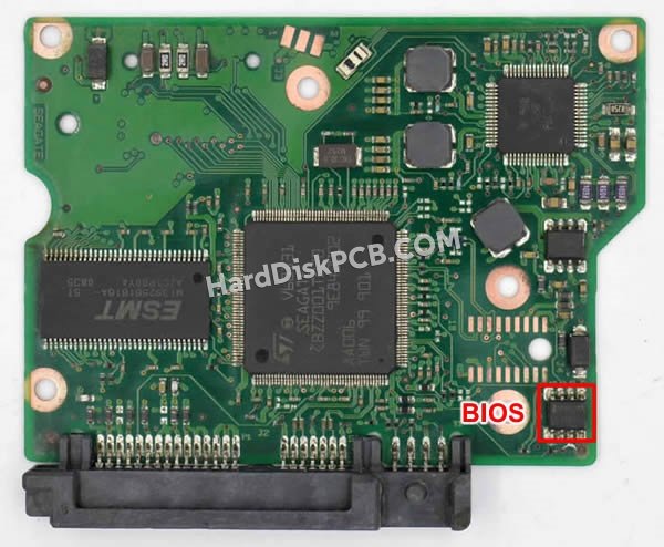 Passaggi per scambiare il chip BIOS su 100546571 scheda elettronica HDD Seagate