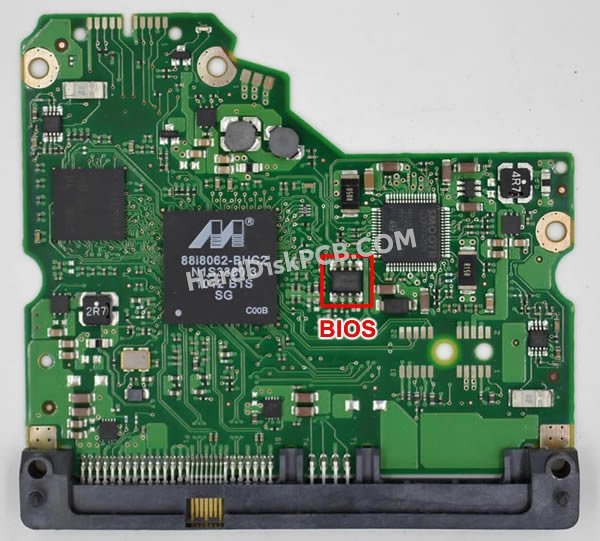 Passaggi per scambiare il chip BIOS su 100549571 scheda elettronica HDD Seagate