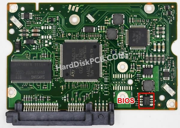 Passaggi per scambiare il chip BIOS su 100557583 scheda elettronica HDD Seagate