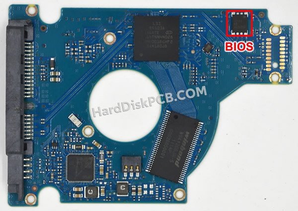 Passaggi per scambiare il chip BIOS su 100565308 scheda elettronica HDD Seagate