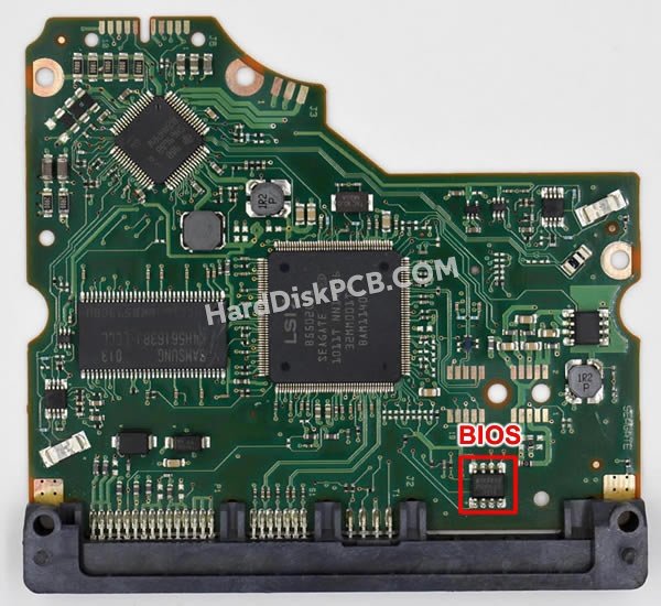 Passaggi per scambiare il chip BIOS su 100574451 scheda elettronica HDD Seagate