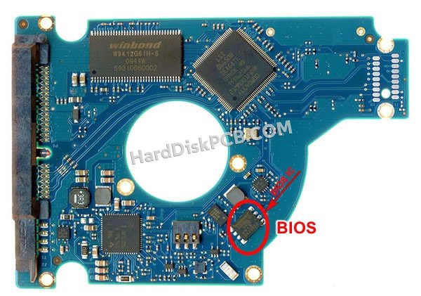 Passaggi per scambiare il chip BIOS su 100583375 scheda elettronica HDD Seagate