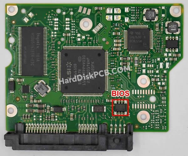 Passaggi per scambiare il chip BIOS su 100617465 scheda elettronica HDD Seagate