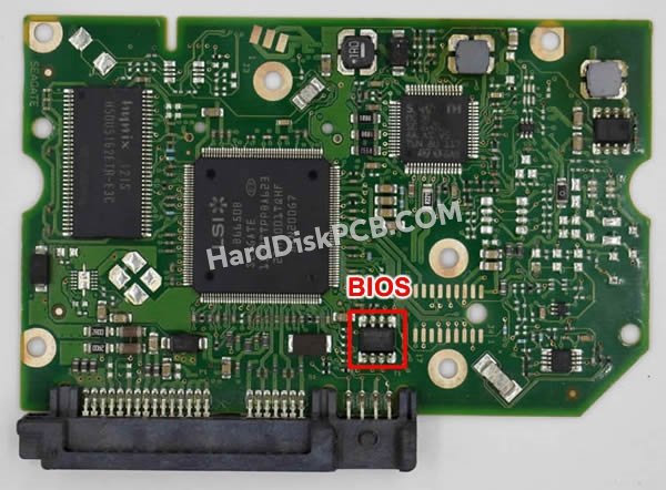 Passaggi per scambiare il chip BIOS su 100617476 scheda elettronica HDD Seagate
