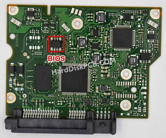 Passaggi per scambiare il chip BIOS su 100645422 scheda elettronica HDD Seagate