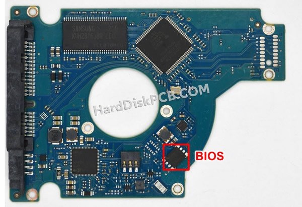 Passaggi per scambiare il chip BIOS su 100675229 scheda elettronica HDD Seagate