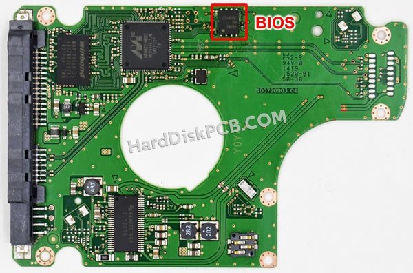 Passaggi per scambiare il chip BIOS su 100720903 scheda elettronica HDD Seagate