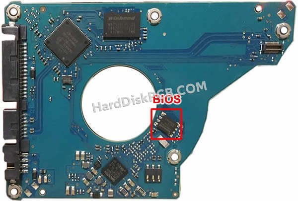 Passaggi per scambiare il chip BIOS su 100740643 scheda elettronica HDD Seagate