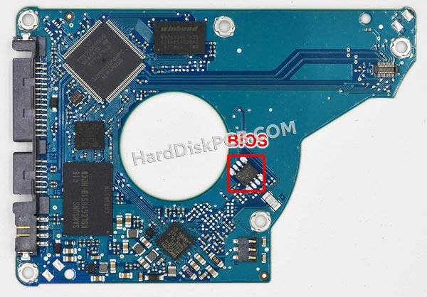 Passaggi per scambiare il chip BIOS su 100741095 scheda elettronica HDD Seagate