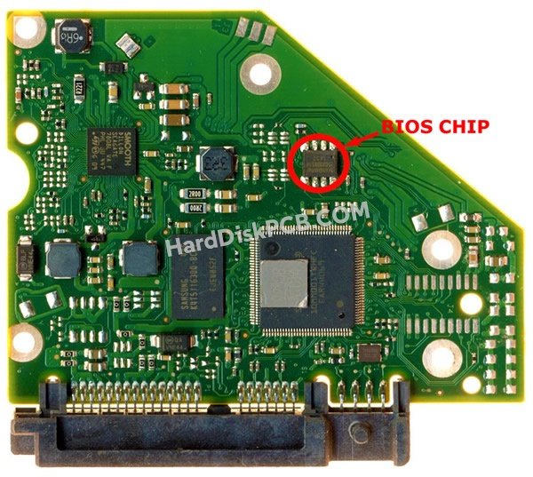 Passaggi per scambiare il chip BIOS su 100749730 scheda elettronica HDD Seagate