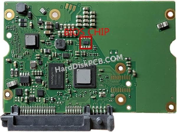 Passaggi per scambiare il chip BIOS su 100760706 scheda elettronica HDD Seagate