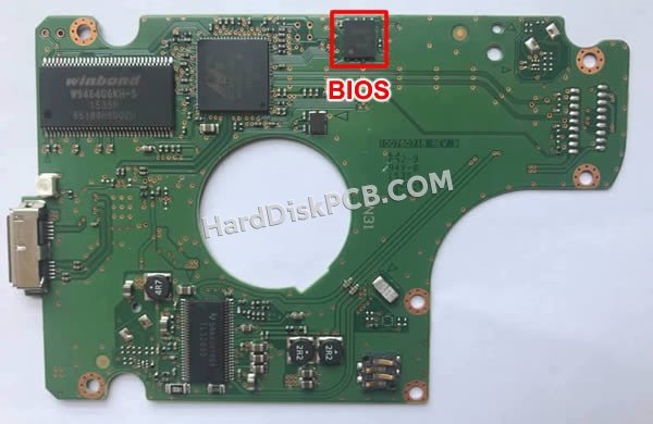 Passaggi per scambiare il chip BIOS su 100760718 scheda elettronica HDD Seagate