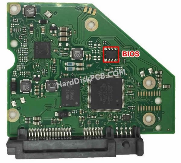 Passaggi per scambiare il chip BIOS su 100762568 scheda elettronica HDD Seagate
