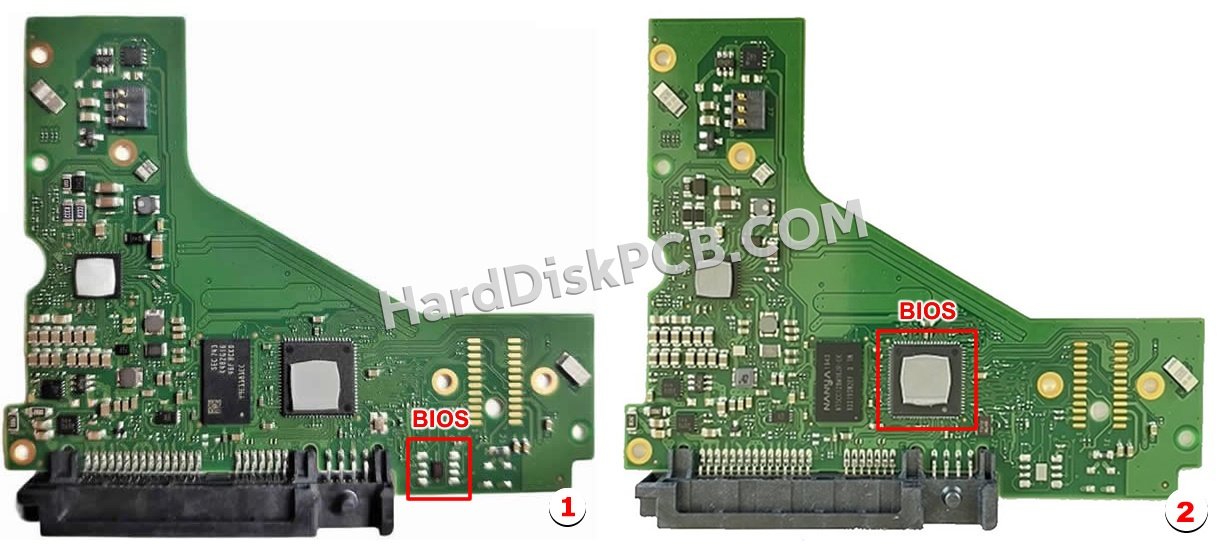 Passaggi per scambiare il chip BIOS su 100768434 scheda elettronica HDD Seagate