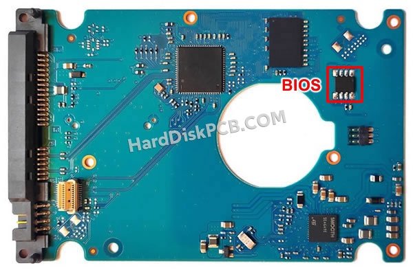 Passaggi per scambiare il chip BIOS su 100771588 scheda elettronica HDD Seagate
