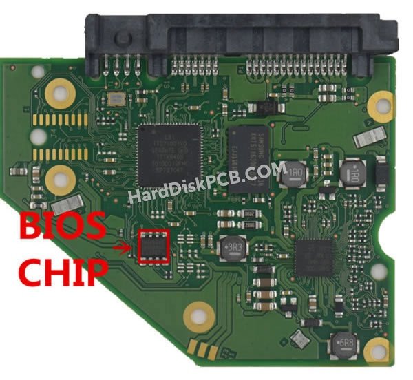 Passaggi per scambiare il chip BIOS su 100788341 scheda elettronica HDD Seagate
