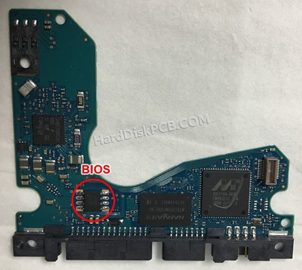 Passaggi per scambiare il chip BIOS su 100797626 scheda elettronica HDD Seagate