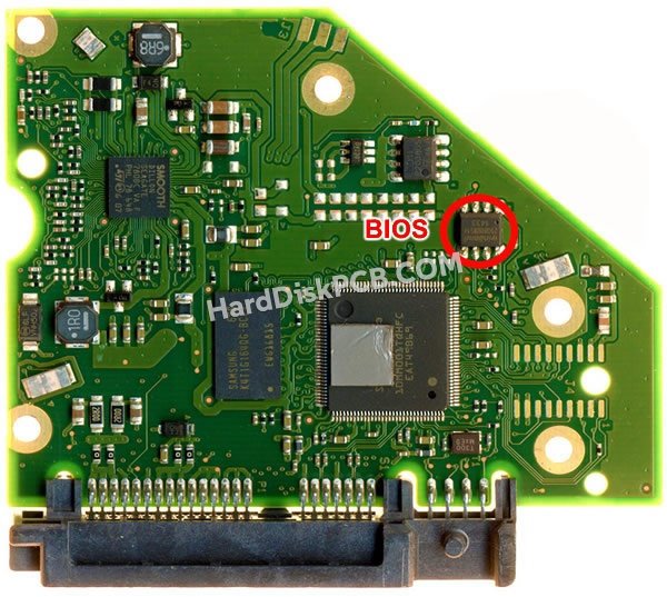 Passaggi per scambiare il chip BIOS su 100799168 scheda elettronica HDD Seagate