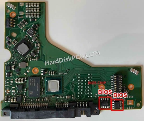Passaggi per scambiare il chip BIOS su 100803545 scheda elettronica HDD Seagate