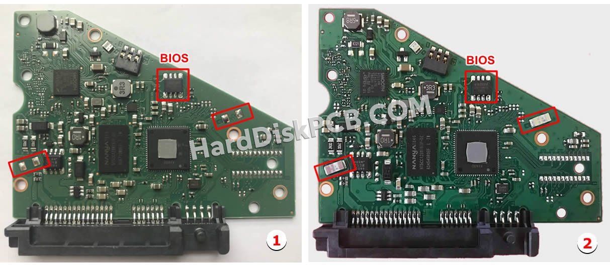 Passaggi per scambiare il chip BIOS su 100815597 scheda elettronica HDD Seagate