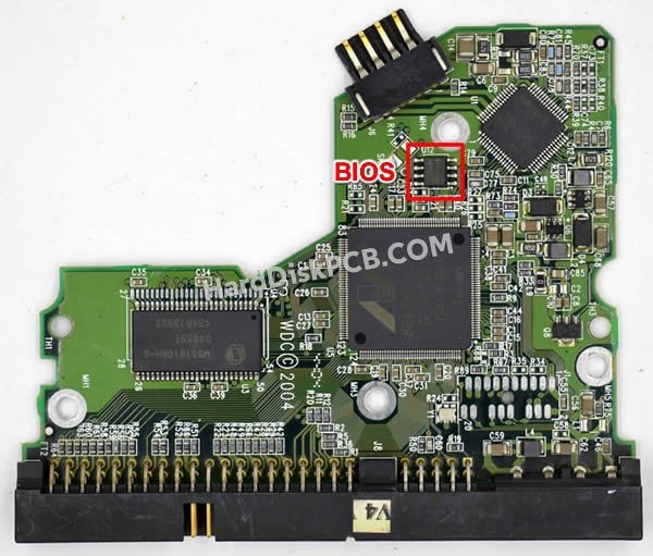 Passaggi per scambiare il chip BIOS su 2060-001292-000 scheda elettronica HDD Western Digital