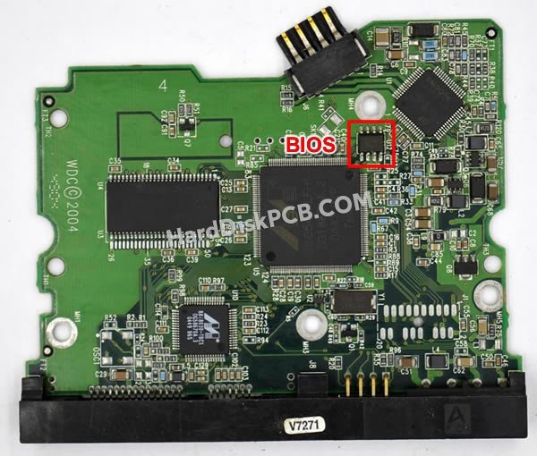 Passaggi per scambiare il chip BIOS su 2060-001293-001 scheda elettronica HDD Western Digital