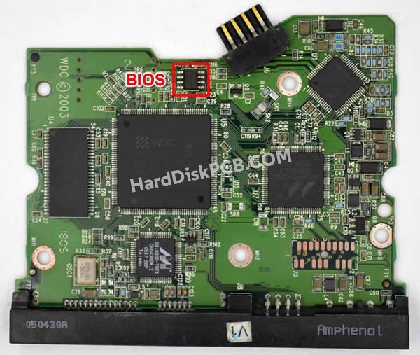 Passaggi per scambiare il chip BIOS su 2060-701267-001 scheda elettronica HDD Western Digital