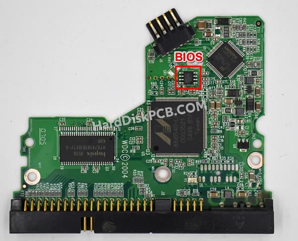 Passaggi per scambiare il chip BIOS su 2060-701292-000 scheda elettronica HDD Western Digital