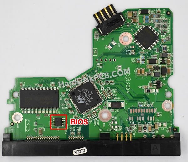 Passaggi per scambiare il chip BIOS su 2060-701335-002 scheda elettronica HDD Western Digital