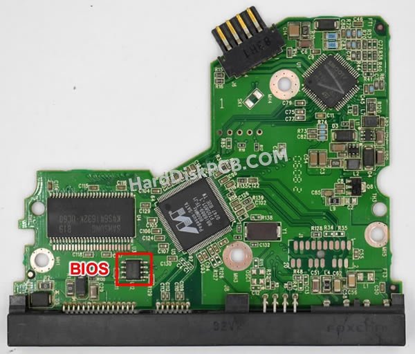 Passaggi per scambiare il chip BIOS su 2060-701335-006 scheda elettronica HDD Western Digital